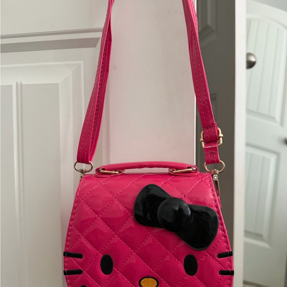 Hello Kitty Pink Quilted Crossbody Bag